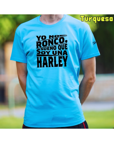 Camiseta Hombre Manga Corta-Yo no ronco. Negro