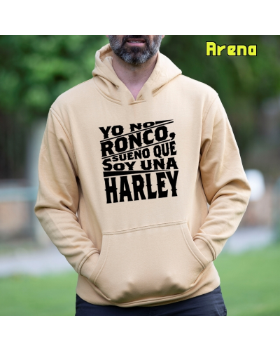 Sudadera Hombre Capucha-Yo no ronco. Negro