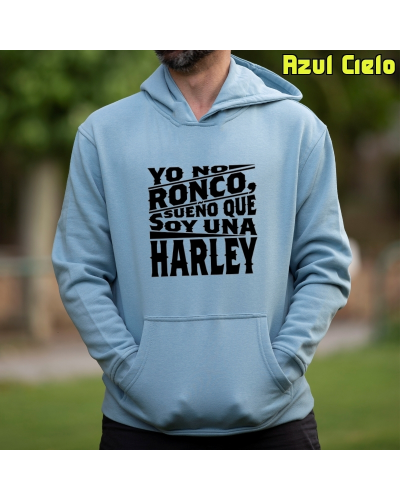 Sudadera Hombre Capucha-Yo no ronco. Negro