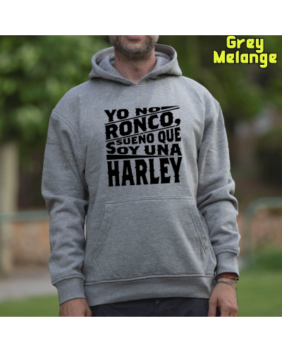 Sudadera Hombre Capucha-Yo no ronco. Negro