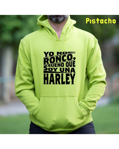 Sudadera Hombre Capucha-Yo no ronco. Negro