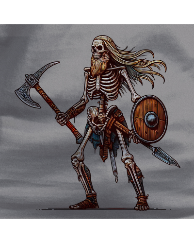 Sudadera hombre con capucha Dead Viking  La Kamiseta K Buskas