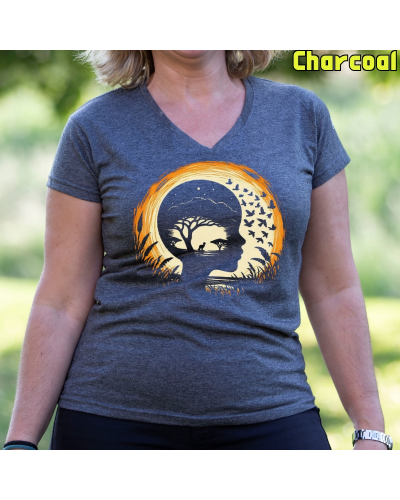 Camiseta Mujer SoíƒÂ±ando Sabana - manga corta