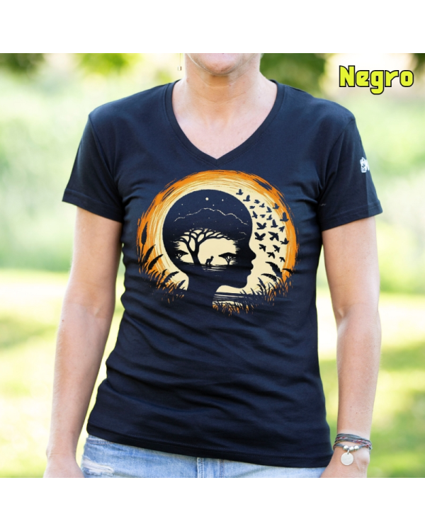 Camiseta Mujer SoíƒÂ±ando Sabana - manga corta