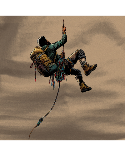 Camiseta Hombre Manga Corta - RAPELANDO