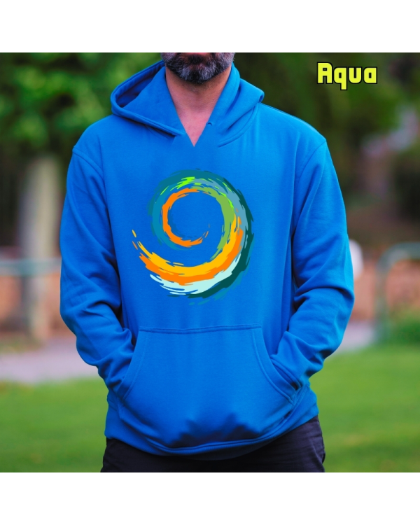 Sudadera hombre con capucha Espiral
