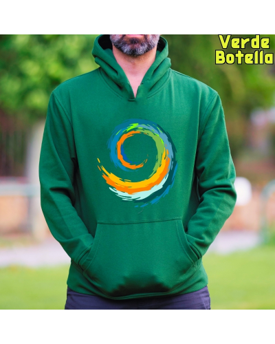Sudadera hombre con capucha Espiral