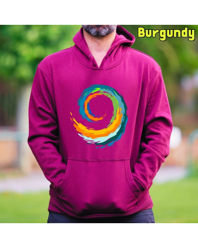 Sudadera hombre con capucha Espiral