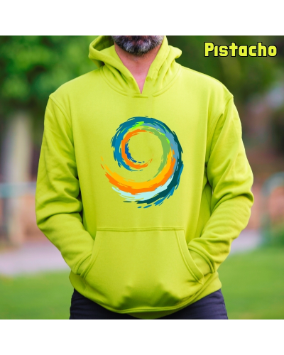 Sudadera hombre con capucha Espiral