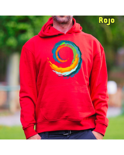 Sudadera hombre con capucha Espiral