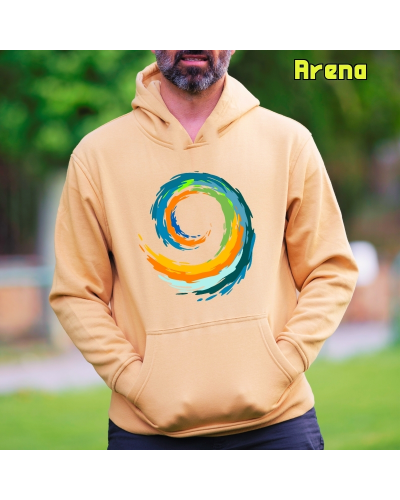Sudadera hombre con capucha Espiral