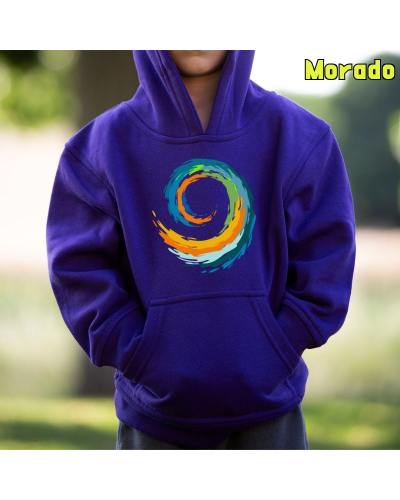 Sudadera Capucha Niño -Espiral