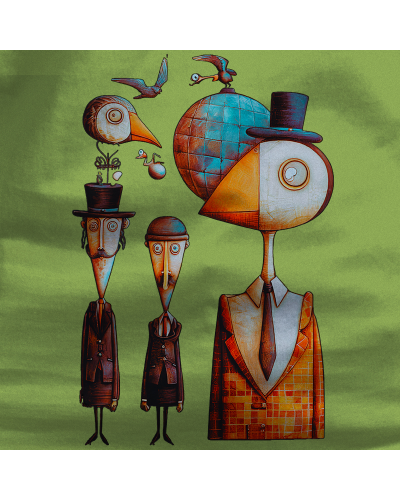 Sudadera mujer con capucha Pajaritos