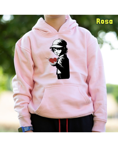 Sudadera niño con capucha Corazón En Mano