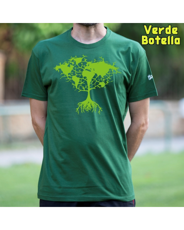 Camiseta Hombre Manga Corta - Arbol Tierra
