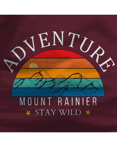 Camiseta hombre Monte Rainier - manga corta