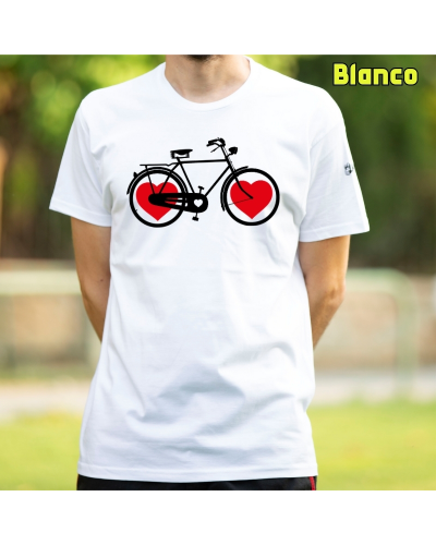 Diseño original y vintage sobre el amor a las bicicletas.