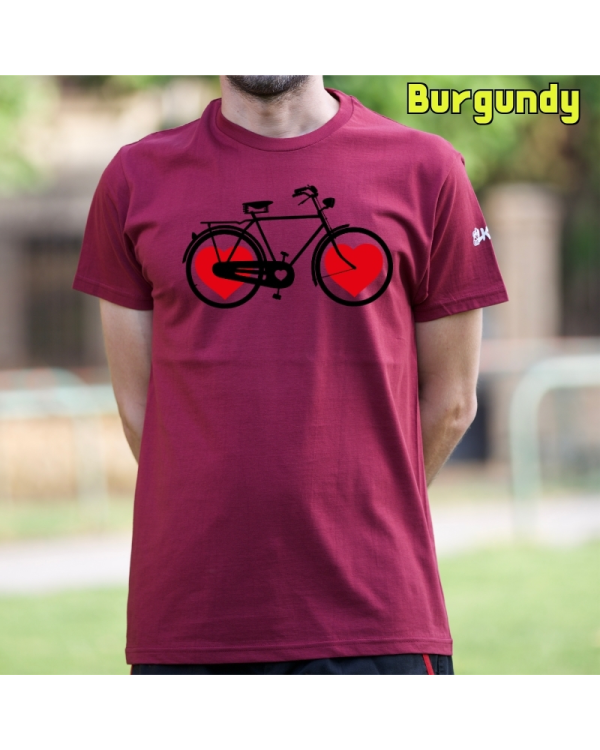 Diseño original y vintage sobre el amor a las bicicletas.