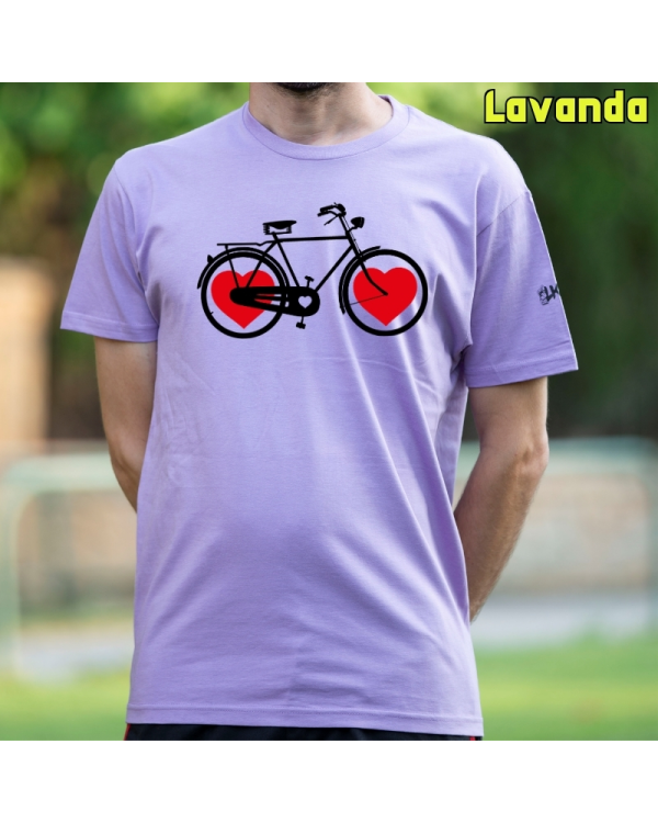 Diseño original y vintage sobre el amor a las bicicletas.