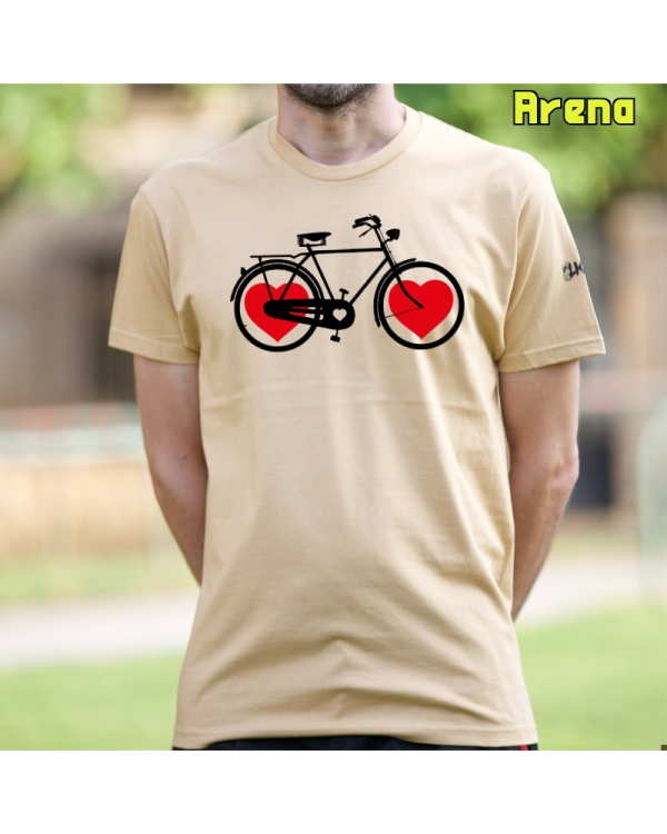 Diseño original y vintage sobre el amor a las bicicletas.