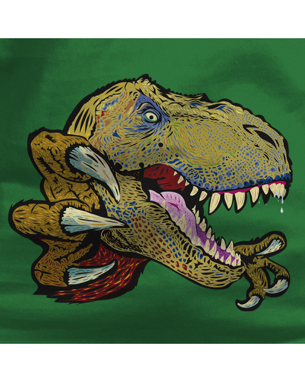 Sudadera niño con capucha T REX  La Kamiseta K Buskas