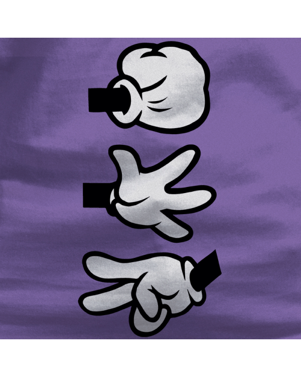 Camiseta Mujer Piedra Papel Tijera - manga corta