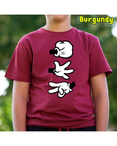 Camiseta Niño Manga Corta - Piedra Papel Tijera