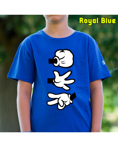 Camiseta Niño Manga Corta - Piedra Papel Tijera