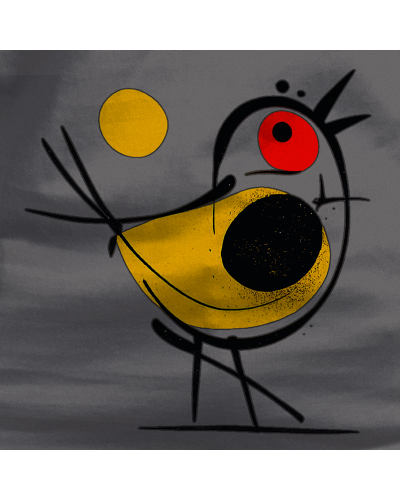 Camiseta Mujer Manga Corta -Pajarito