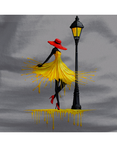 Camiseta Mujer Manga Corta -Yellow