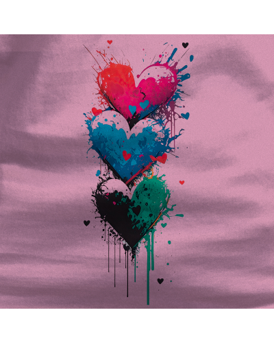 Sudadera mujer con capucha Three Hearts