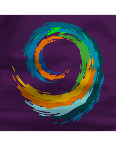 Camiseta hombre Espiral manga corta