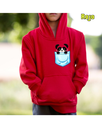 Sudadera niño con capucha - Pandita