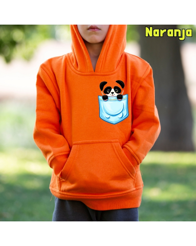 Sudadera niño con capucha - Pandita