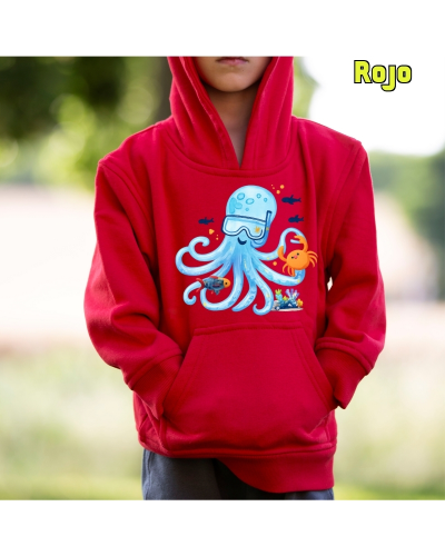 Sudadera niño con capucha - Pulpito