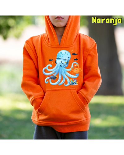 Sudadera niño con capucha - Pulpito