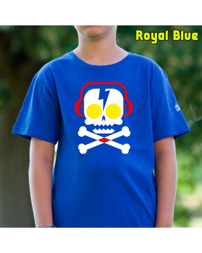 Camiseta niño manga corta - SKULL DJ