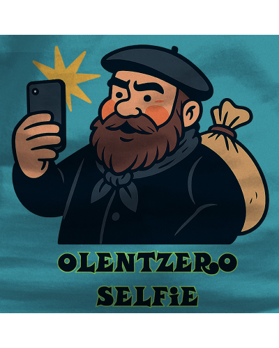 Gizonezkoen Kamiseta - Olentzero Selfie