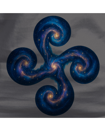 Gizonezkoen Kamiseta - Lauburu Galaxia