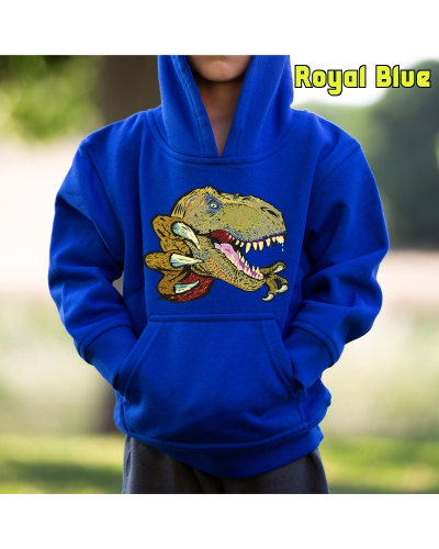 Sudadera niño con capucha T REX  La Kamiseta K Buskas