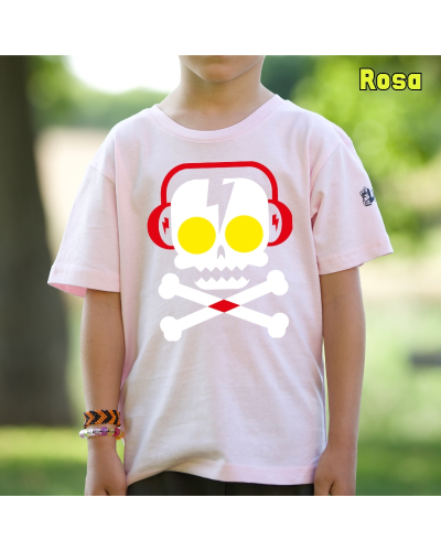 Camiseta niño manga corta - SKULL DJ