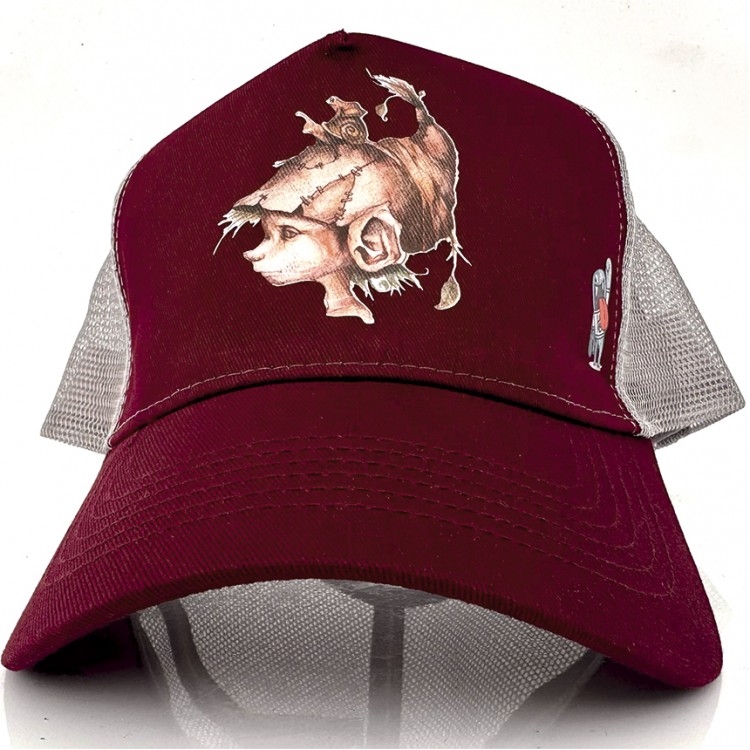 Gorra IRATXOA NAIZ - Burgundy/Gris