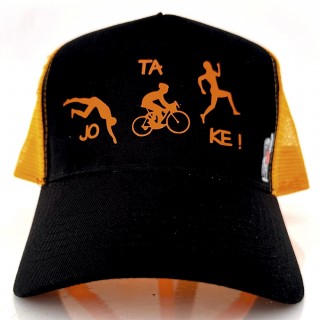 Gorra JO TA KE - Negro/Naranja