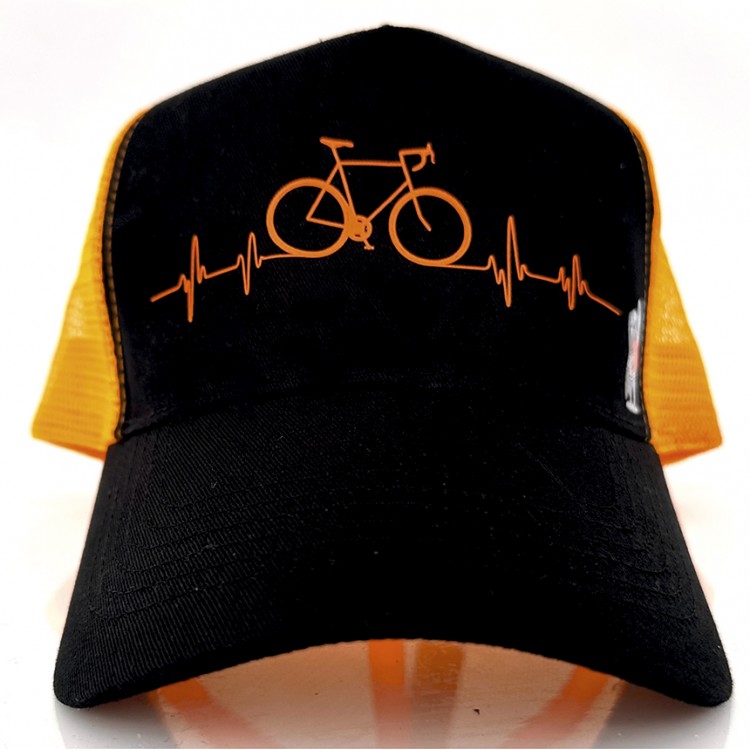 Gorra Bicilatido - Negro/Naranja