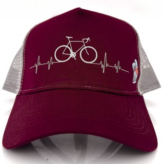 Gorra BICILATIDO - Burgundy/Gris