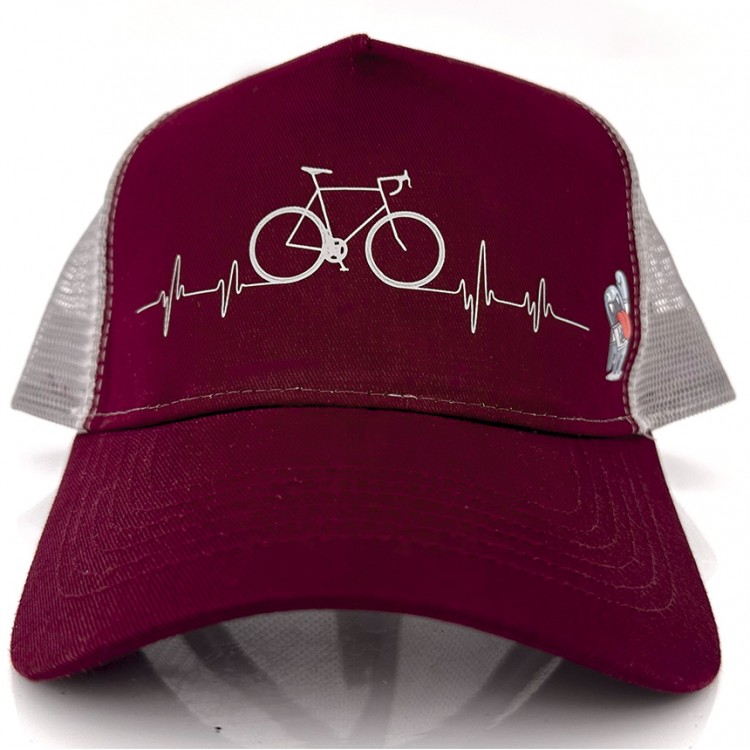 Gorra BICILATIDO - Burgundy/Gris