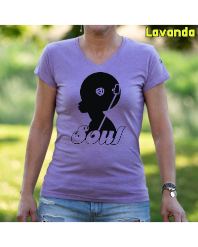 Camiseta Mujer Soul Music - manga corta