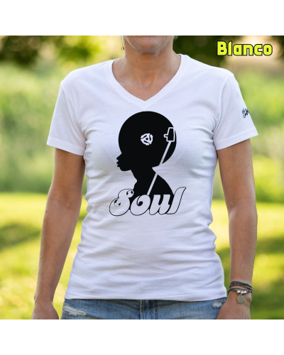 Camiseta Mujer Soul Music - manga corta