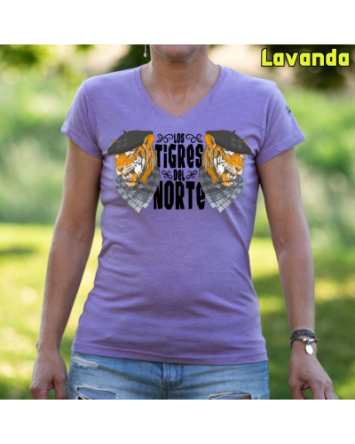 Camiseta Mujer Manga Corta - Los Tigres Del Norte