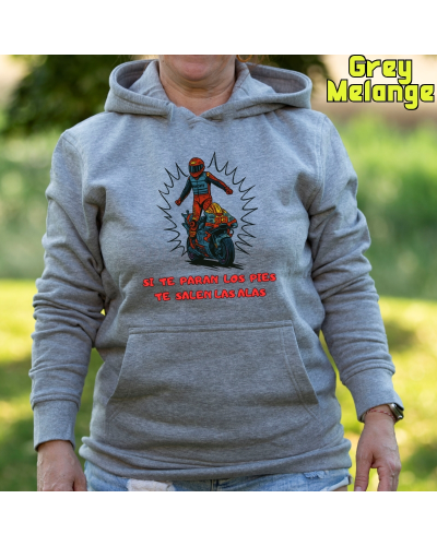 Sudadera mujer con capucha - ALAS